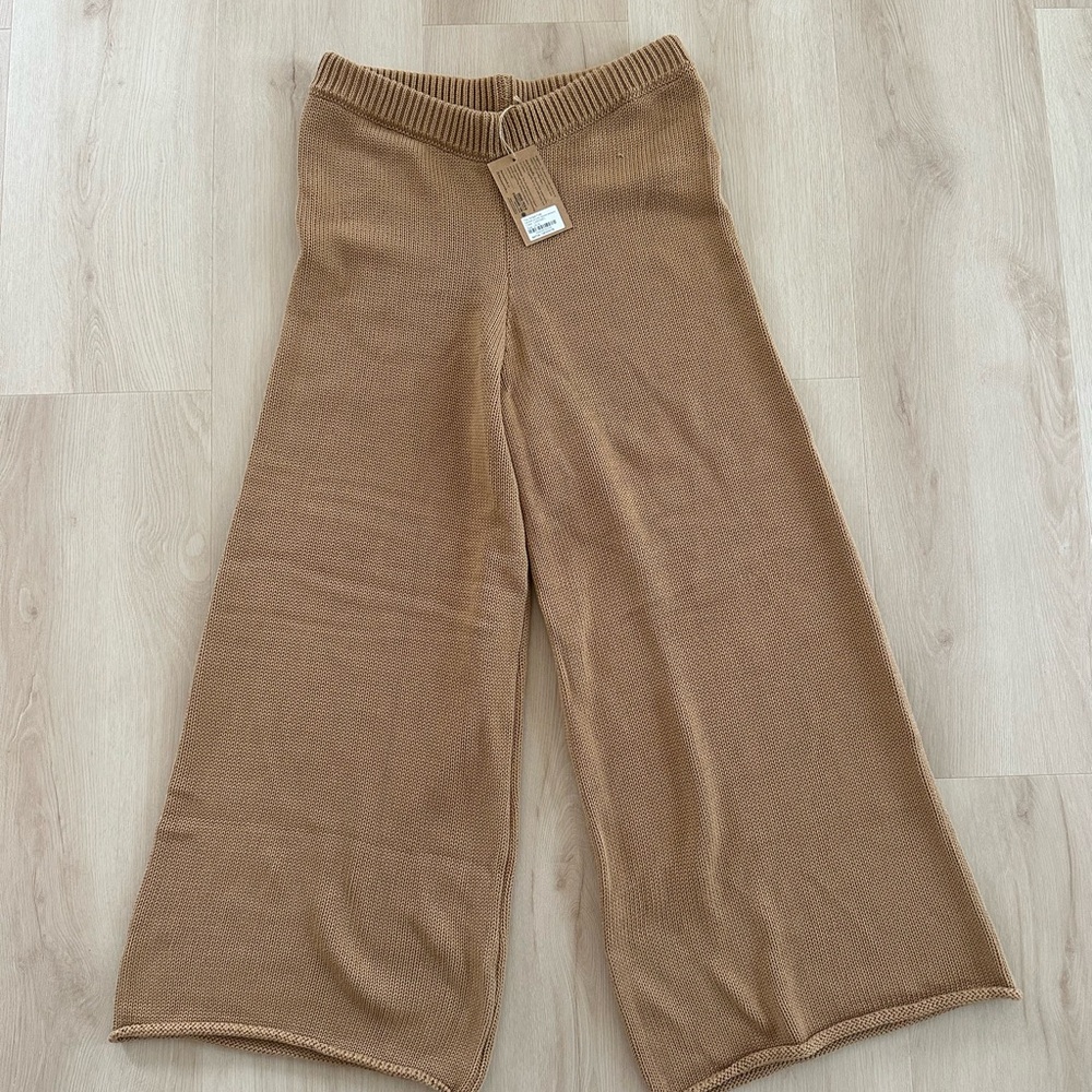 The Simple Folk wide leg knit trousers US 12 NWT